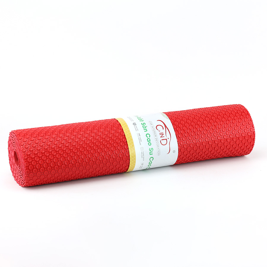 Thảm cuộn 3D hạt tròn HB008A đỏ Size 3M*0.6M