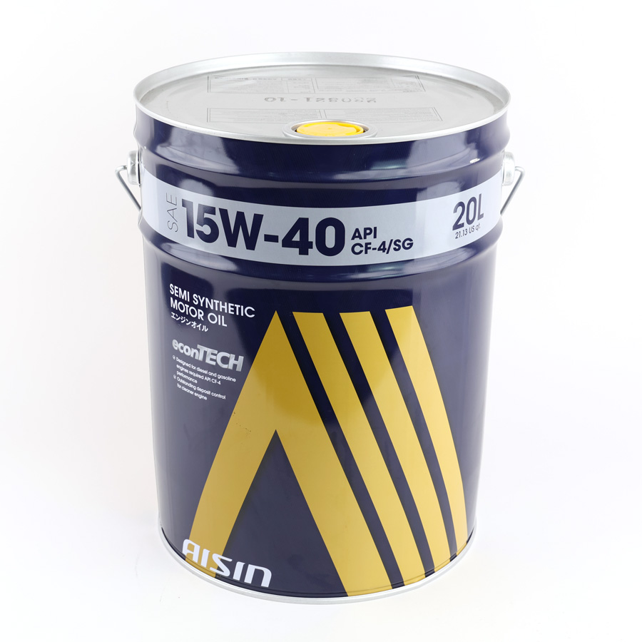 Nhớt Động Cơ Aisin 15W-40 CF4/SG Semi Synthetic 20 Lít ECSF154PL
