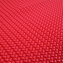 Lót sàn cuộn CIND 3D hạt chữ nhật xéo HB007 đỏ Size 9M*1.2M