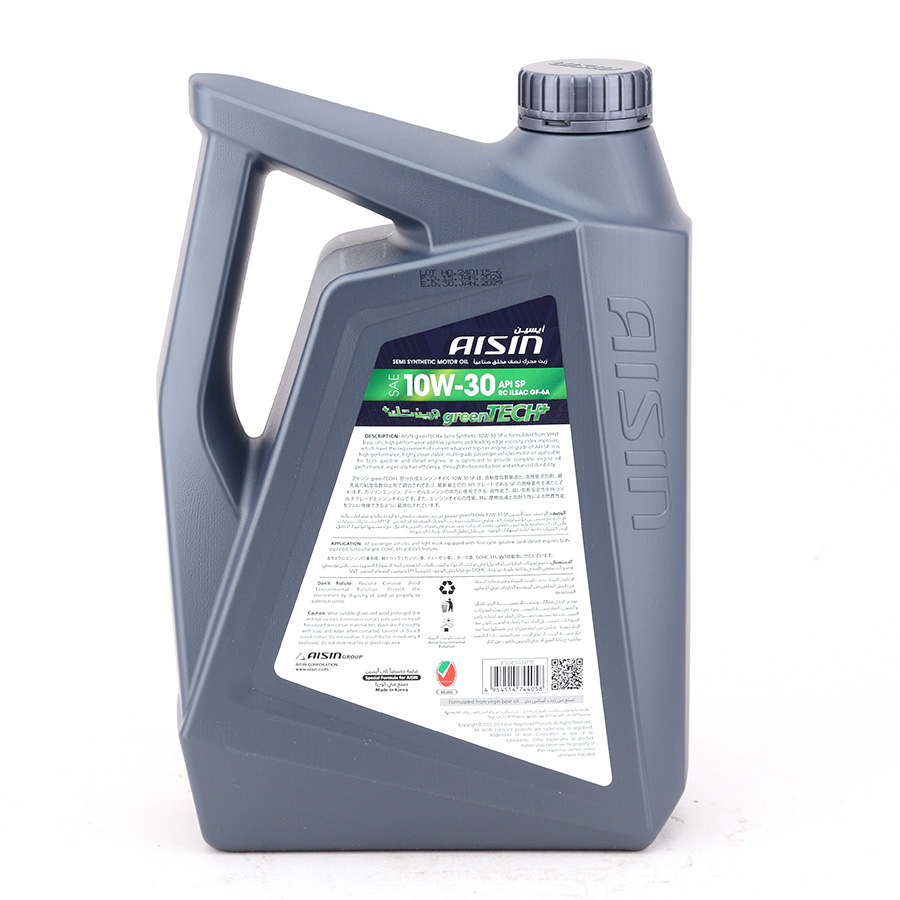 Nhớt Động Cơ Aisin 10W-30 SN PLUS ESSP1034PB econTECH+ Fully Synthetic 4 Lít