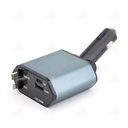 Bộ sạt nhanh 4in 1 (2 cổng + 1 dây sạc 2.4A + 1 dây sạc Type C) dây dài 800mm