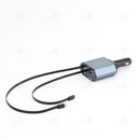 Bộ sạt nhanh 4in 1 (2 cổng + 1 dây sạc 2.4A + 1 dây sạc Type C) dây dài 800mm