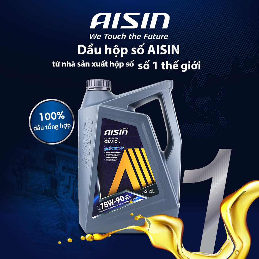 Nhớt Hộp Số Thường Aisin 75W-90 GL-5 4 Lít GSL57594PB
