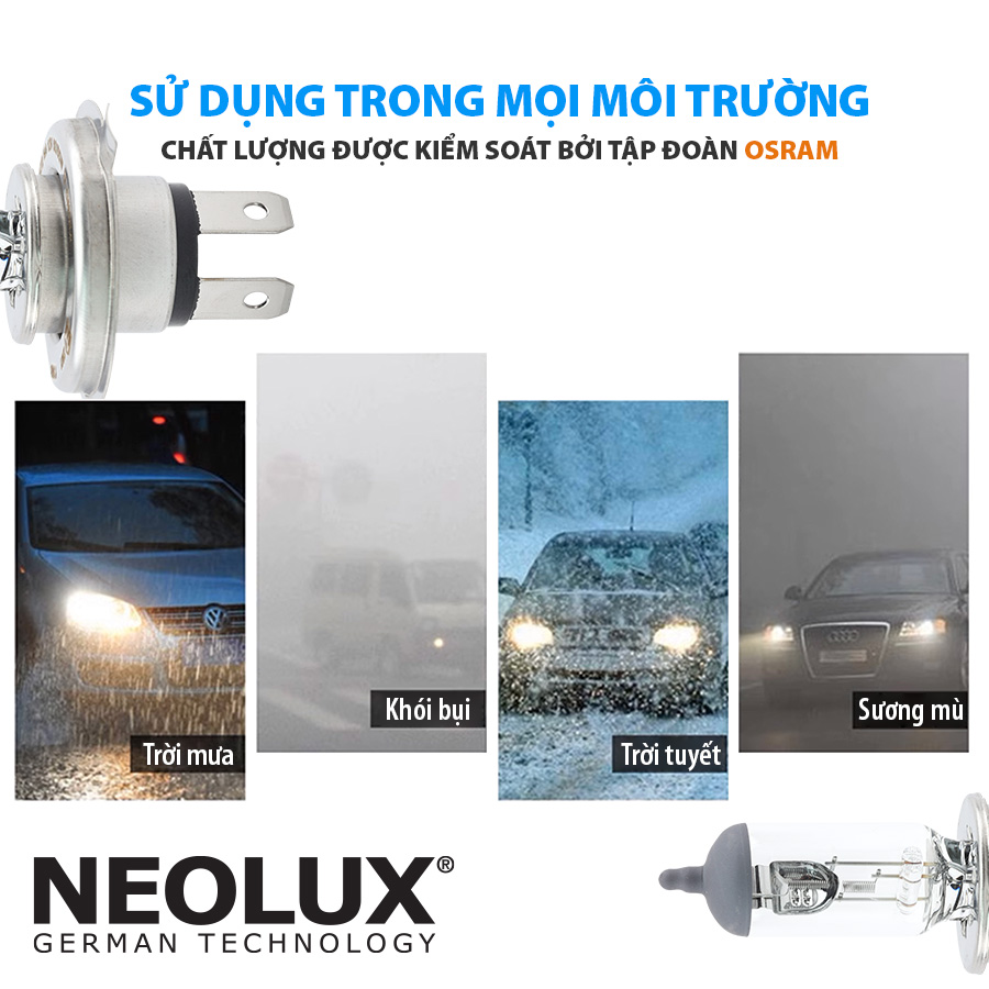 Bóng Halogen Tăng Sáng 130% H7 12V 55W N499EL1-2SCB Hiệu Neolux