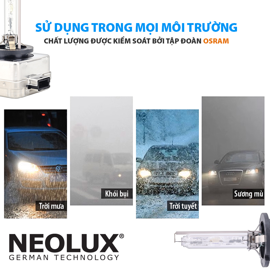 Bóng Xenon D1S 35W P32D-2 4X1 NX1S Hiệu Neolux  4300K / 3200lm  NX1S Hiệu NEOLUX