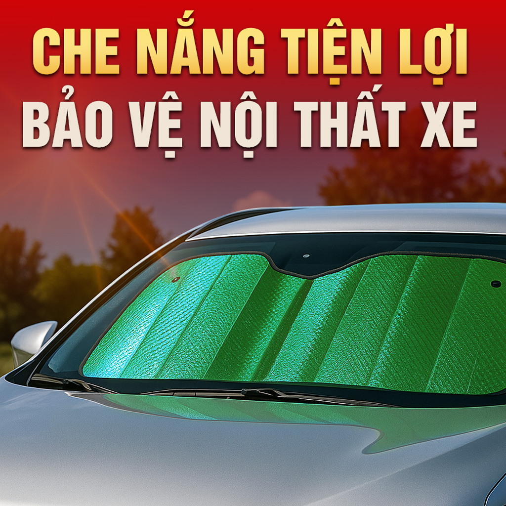 Che nắng xốp ngắn CIND (màu bạc/xanh) CD-F002 60*130CM