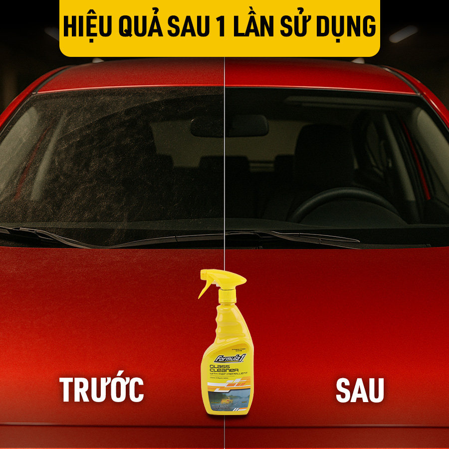 Nước rửa kính chống bám nước Formula 1 (Glass Cleaner) (680ml) # 615807 (New #615817)