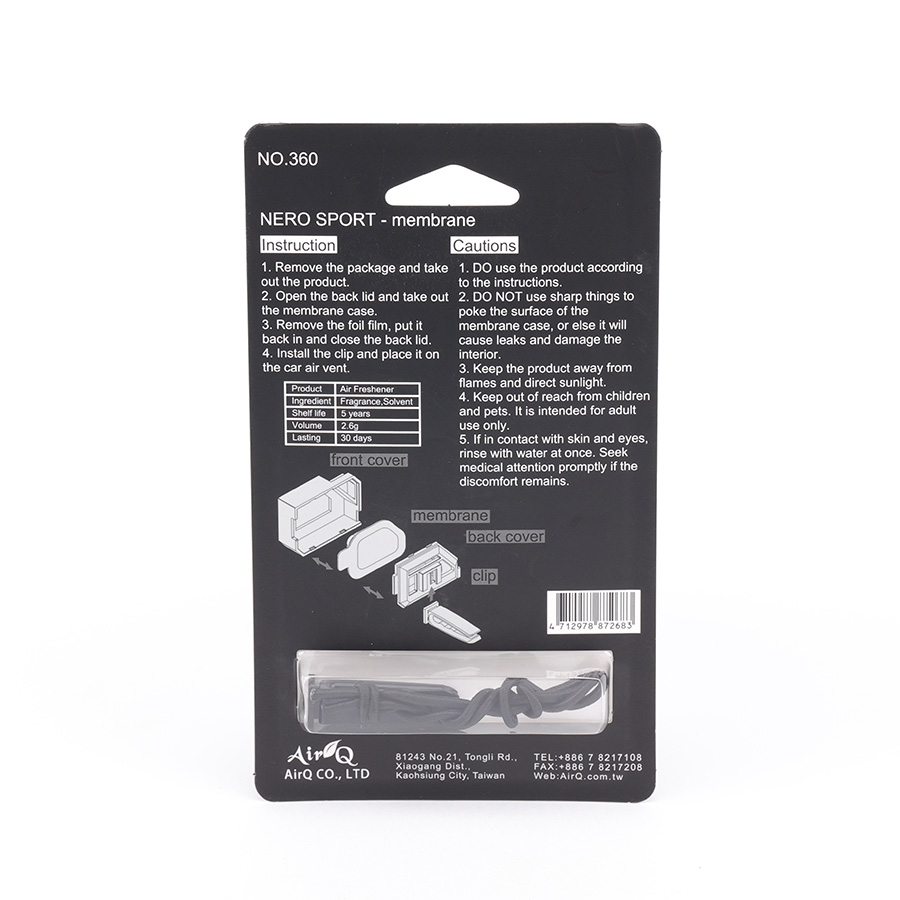 Dầu thơm NO.360-2 2in1(treo kính+ghim máy lạnh) 2.5g SAKURA