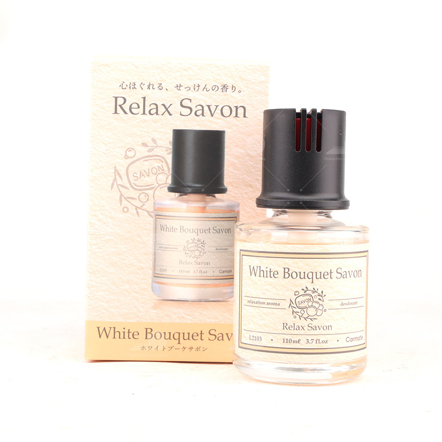Dầu thơm RELAX SAVON LIQUID WHITE BOUQUET L2103 110ml vàng