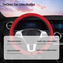 Bao vô lăng CIND PU+TPE E011 size M đen/đỏ