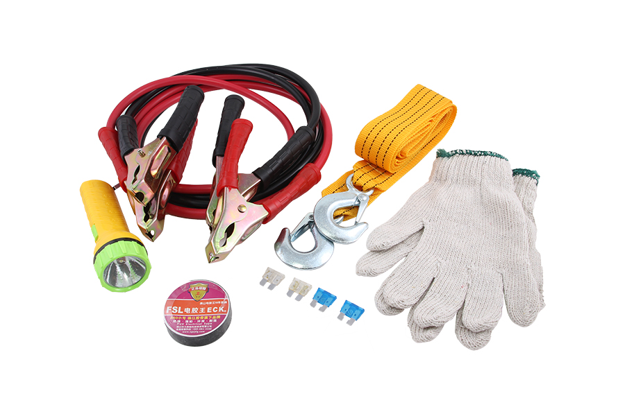 Bộ dây sạc bình LB-209 (5 món: dây sạc bình , dây kéo xe, cầu chì, bao tay, đèn pin)